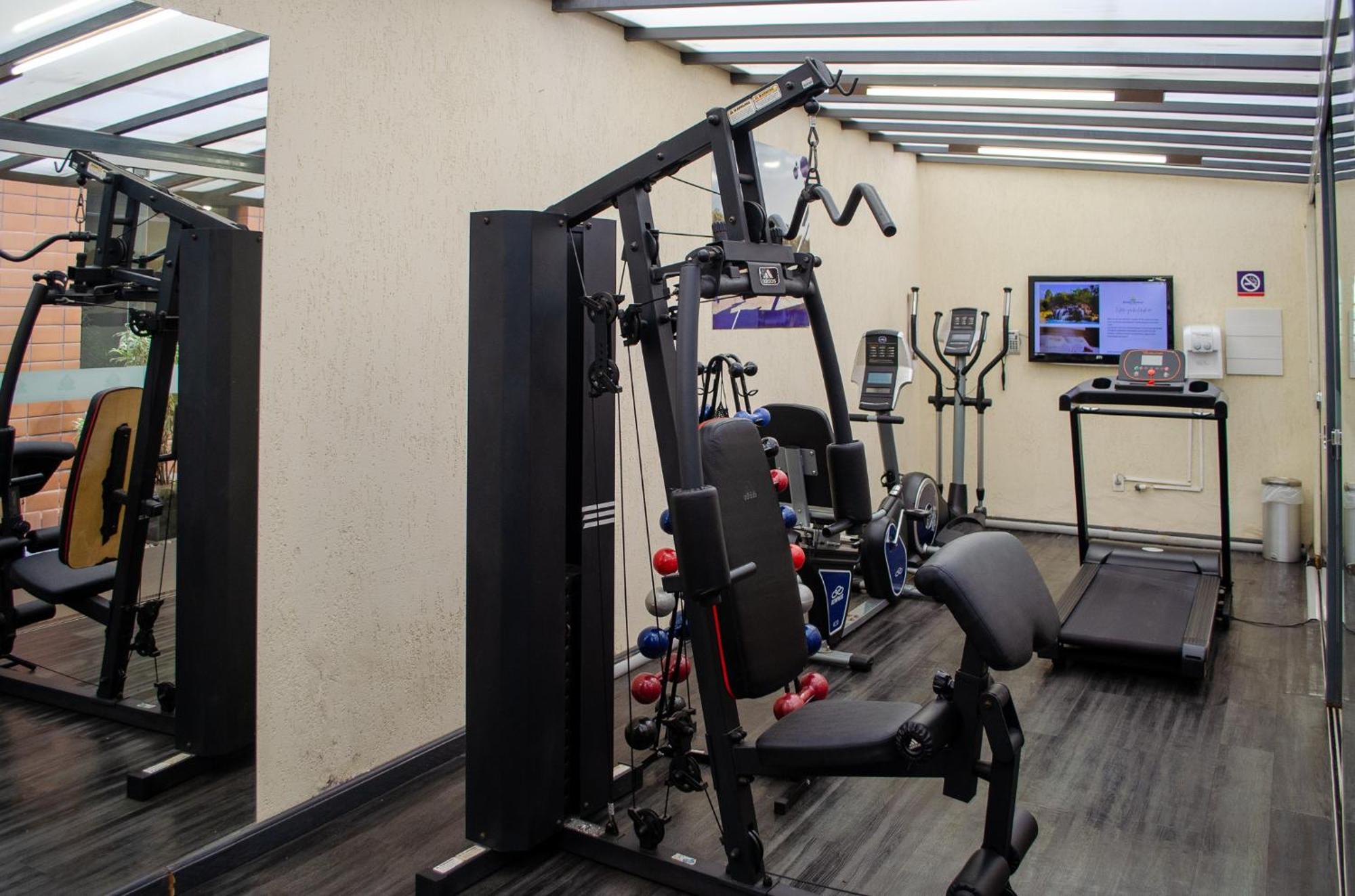 Royal Boutique Savassi Hotel 벨루오리존치 외부 사진 A gym at the hotel
